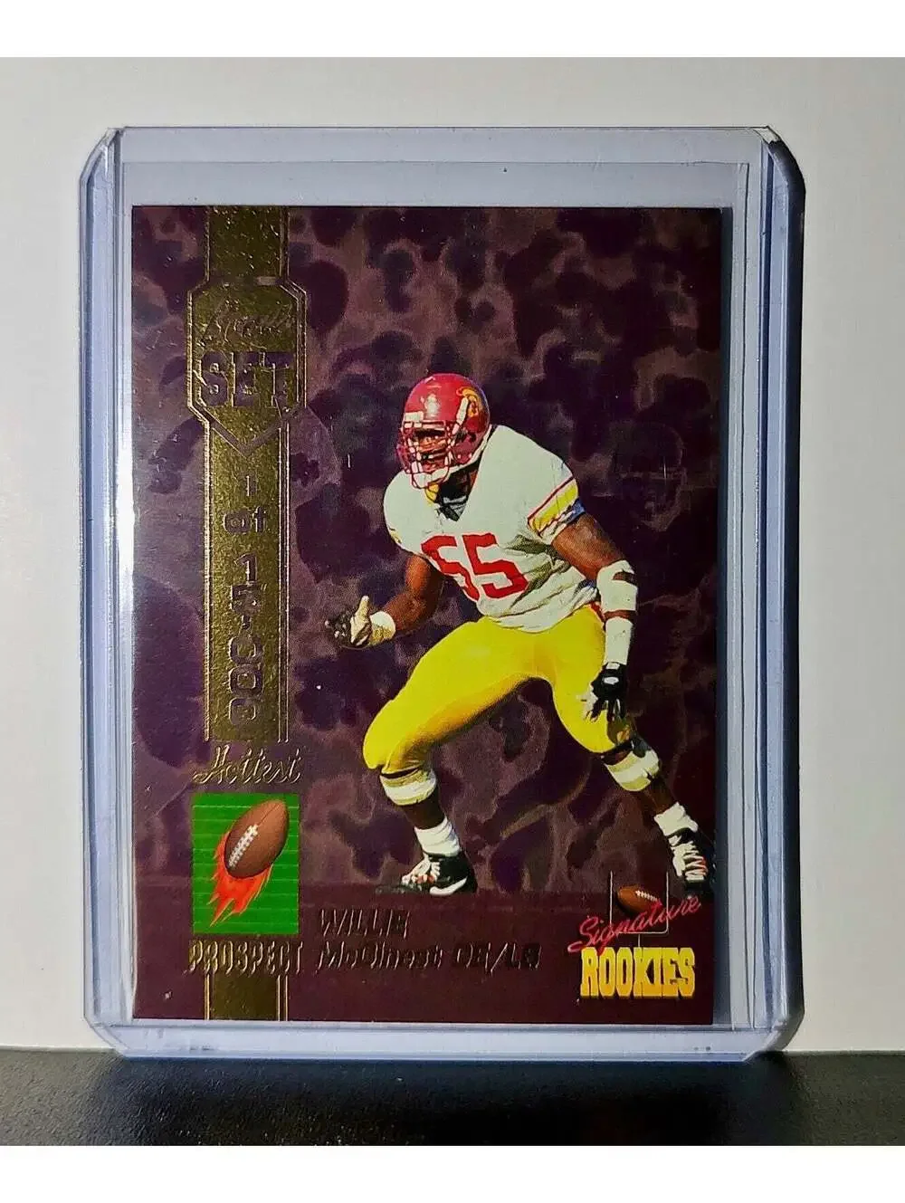 Willie McGinest Rookie 1994 Signature Rookies NFL #A1 Prospect Card 1 of 15,000